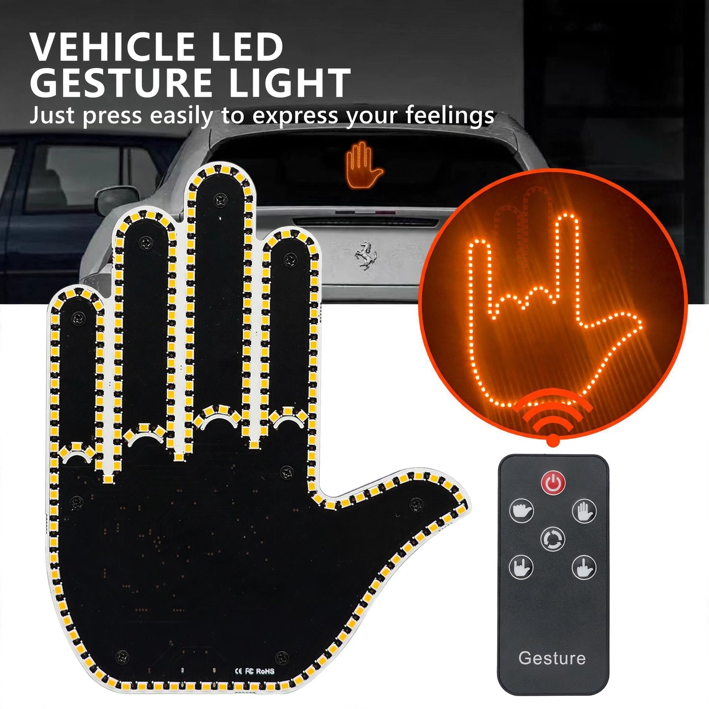 Auto-Fingerlichter und Gestenlichter